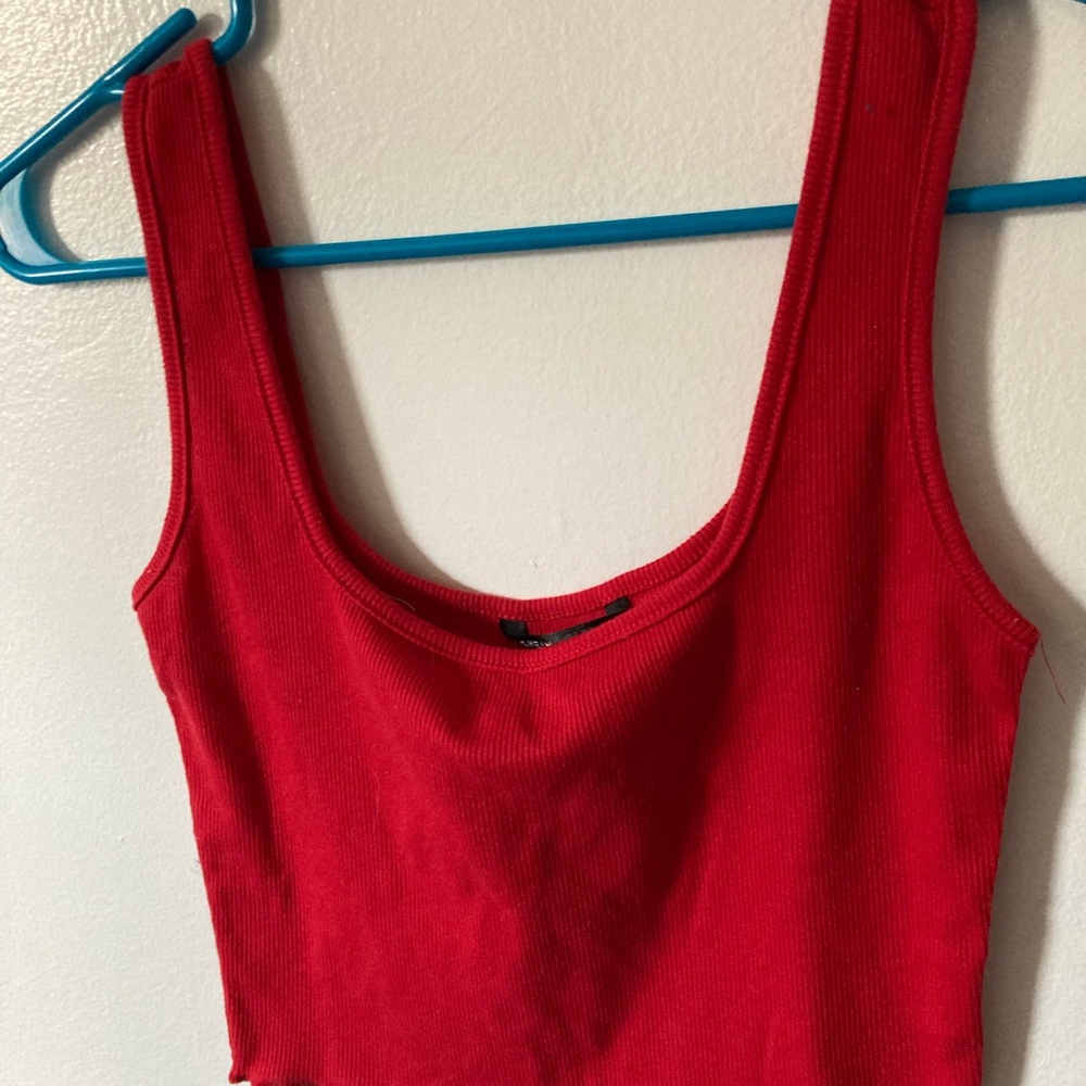 SHEIN Bold Red Tank Top